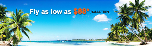 Fly as low as $88*