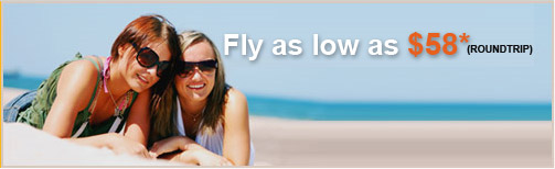 Fly as low as $58*