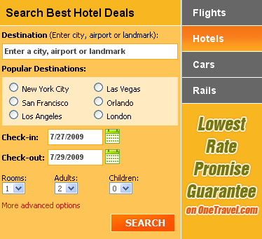 Book Cheap Hotels with OneTravel.com