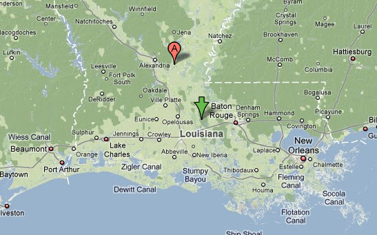 Map of Louisiana