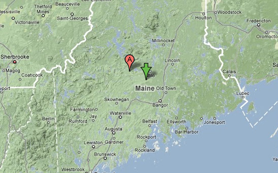 Map of Maine