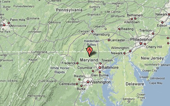 Map of Maryland