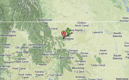 Map of Montana
