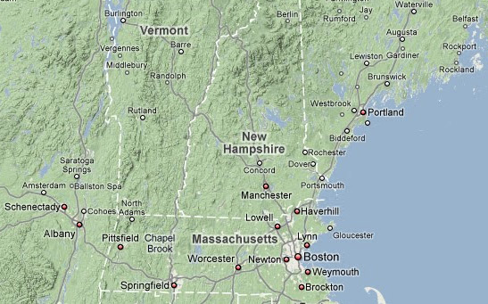 Map of New Hampshire
