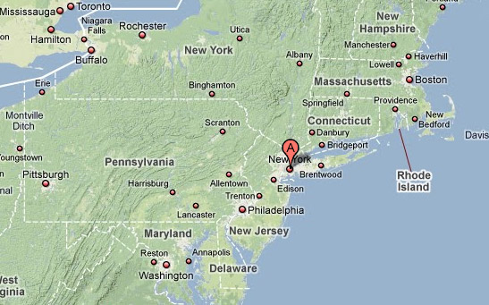 Map of New York