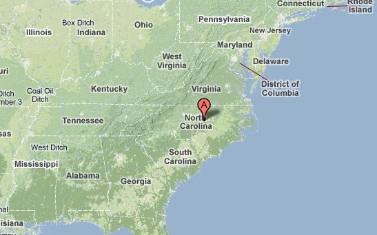 Map of North Carolina