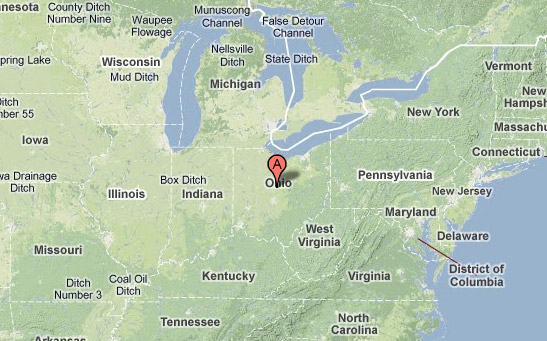Map of Ohio