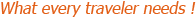 Traveler's Need