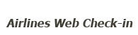 International airline web check-in