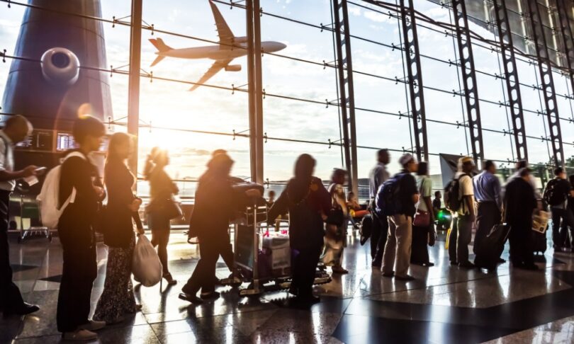Crowded airport