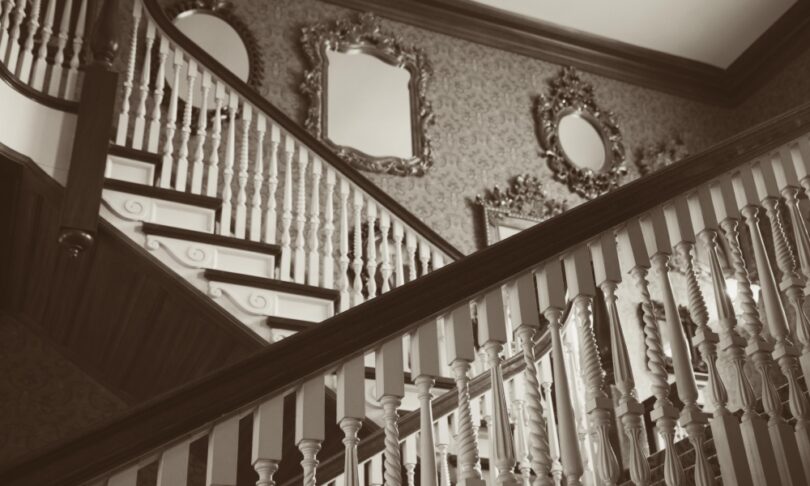 Spooky hotel staircase
