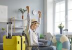 woman booking flights